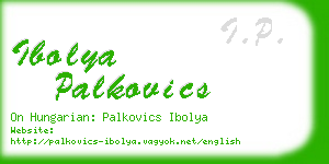 ibolya palkovics business card